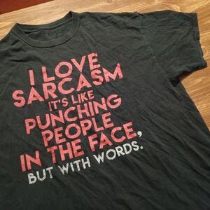 FUNNY SARCASM T-SHIRT - XL // Sarcastic humor sassy tee shirt Spencers graphic